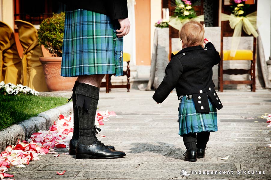 kilt e petali di rose