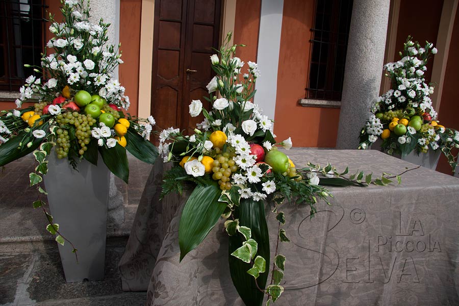 composizioni con frutta matrimonio a Villa Bossi composizioni con frutta matrimonio a Villa Bossi
