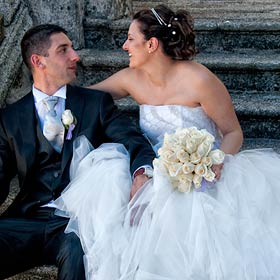 Roberta e Omar sposi a Madonna del Sasso