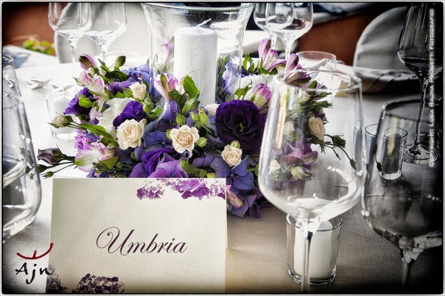 centrotavola matrimonio Villa Margherita