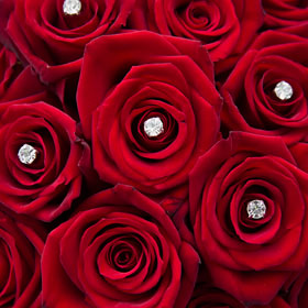 matrimonio con rose rosse